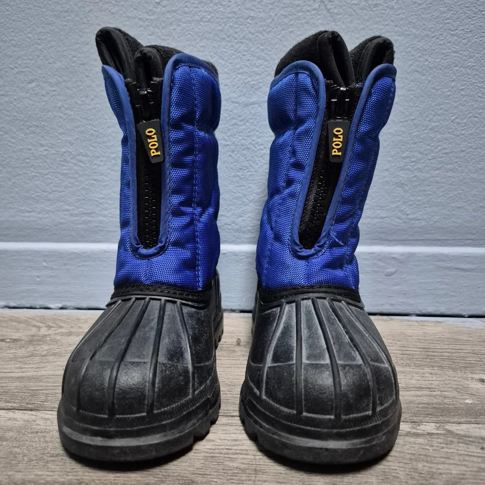 Baby Polo Ralph Lauren Rain & Snow Boots Blue Black Size 7